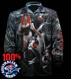 Bigfish Long Sleeve Shirts Mens|Flies>Skele SCARLETT Long Sleeve