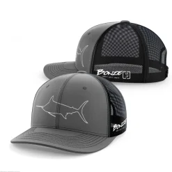 Bonze Hats And Headwear|Flies>2025 Line Marlin Trucker Cap Grey