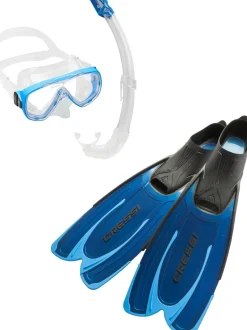 Cressi Dive Sets|Flies>Agua Mask/Snorkel/Fins Set