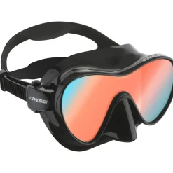 Cressi Dive Masks|Flies>F1 Mask UV420 Blue/Red Lens Black