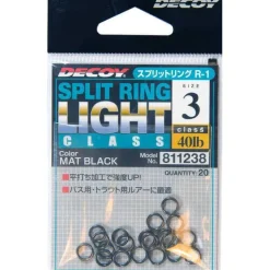 Decoy Solid And Split Rings|Flies>Split Ring Light Class Black