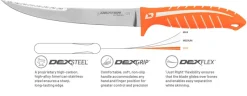 Dexter Filleting Knives|Flies>Dextreme Dual Edge Stiff Fillet Knife 8inch