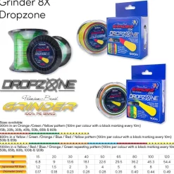 Grinder Drone Fishing|Flies>Pro Braid Drop Zone 1000m