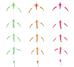 TackleWest Teasers|Teasers>Hookem Flip Flop Teaser 7in Exciter Bird with 7 and 5in Squids