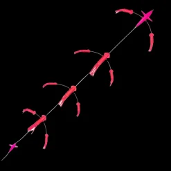 TackleWest Teasers|Teasers>Hookem Flip Flop Teaser 7in Exciter Bird with 7 and 5in Squids