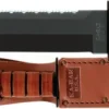 Ka-bar Hunting Knives|Flies>KB2217 Big Brother Leather Handle Knife with Brown Leather Sheath Serrated Top