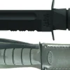 Ka-bar Hunting Knives|Flies>KB1212 Fighting Utility Knife Black with Black Leather Sheath Serrated Edge