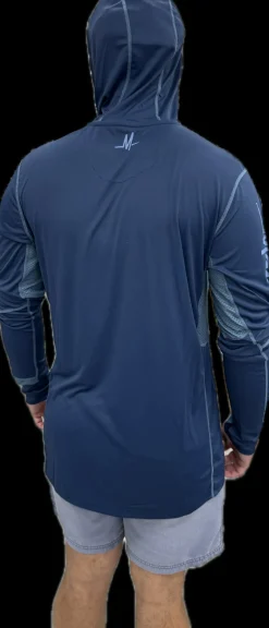 Malosi Long Sleeve Shirts Mens|Flies>Eclipse Pro Sunshirt Navy