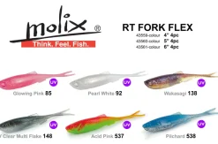 TackleWest Soft Plastic Lures|Flies>Molix RT Fork Flex
