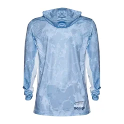 Nomad Long Sleeve Shirts Mens|Flies>Design Hooded Tech Shirt Camo Blue