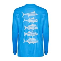 Nomad Long Sleeve Shirts Mens|Flies>Design Tech Shirt Predator Ultra Marine