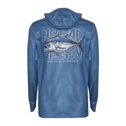 Nomad Long Sleeve Shirts Mens|Flies>Design Tech Shirt Tuna Hookup Gunmetal
