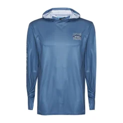 Nomad Long Sleeve Shirts Mens|Flies>Design Tech Shirt Tuna Hookup Gunmetal