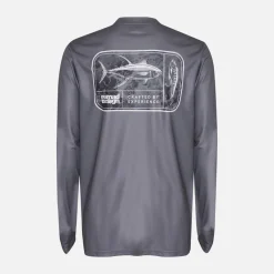 Nomad Long Sleeve Shirts Mens|Flies>Design Tech Shirt Tackle Box Graphite
