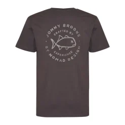 Nomad Short Sleeve Shirts Mens|Flies>Design T/S Jonny Brooks X Charcoal
