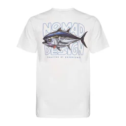 Nomad Short Sleeve Shirts Mens|Flies>Design T/S Tuna Hookup White