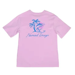Women Nomad Short Sleeve Shirts Womens|Flies>Design Womens Marlin Sunset Tee
