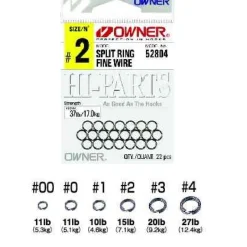 Owner Solid And Split Rings|Flies>52804 Fine Wire Split Ring