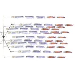 TackleWest Teasers|Teasers>Pakula Dredge Bar 24inch Triple Strips Silver