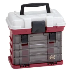 Plano Tackle Boxes And Trays|Flies>4BY 135402 Rack System Tackle Box 3500 Red/Silver