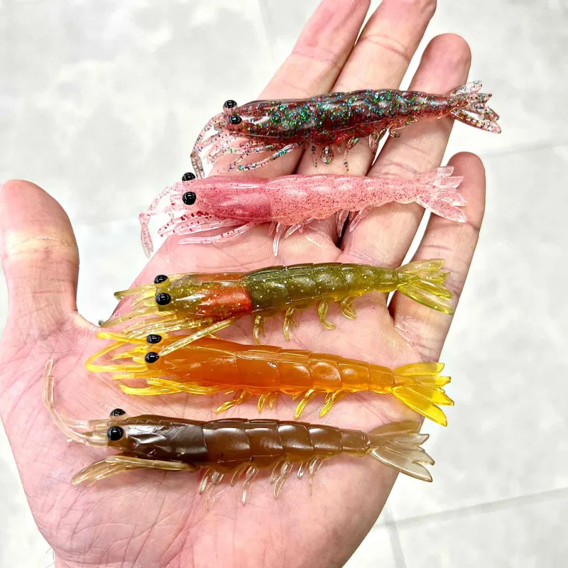 TackleWest Soft Plastic Lures|Flies>Pro Lure Clone Prawn 62mm