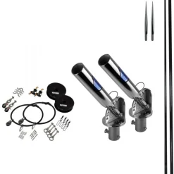 Reelax Boat Outriggers|Flies>T-Top Outrigger 4.5m Glass Poles Kit