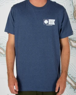 Salty Crew Fishing Apparel|Flies>Alpha SS Tee Navy