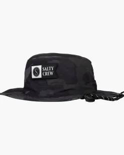 Salty Crew Hats And Headwear|Flies>Alpha Tech Boonie Hat Black Camo