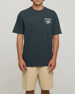 Salty Crew Short Sleeve Shirts Mens|Flies>Angler Standard Tee Coal