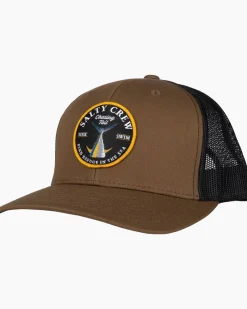 Salty Crew Hats And Headwear|Flies>Bottom Dweller Retro Trucker Brown