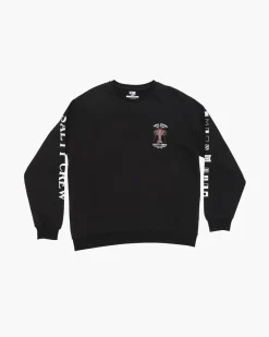 Salty Crew Jackets And Jumpers|Flies>Buggin Out Crew Fleece Jumper Black