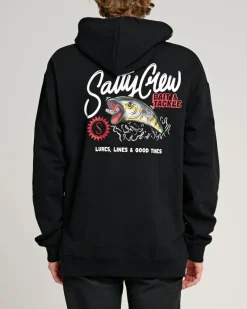 Salty Crew Jackets And Jumpers|Flies>Cast Off Hoodie Black