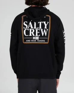 Salty Crew Fishing Apparel|Flies>Coaster Zip Fleece Black
