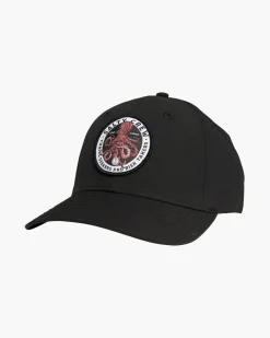 Salty Crew Hats And Headwear|Flies>Deep Reach Elastic 6 Panel Hat Black