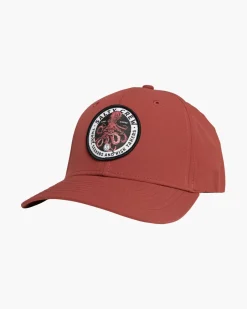 Salty Crew Hats And Headwear|Flies>Deep Reach Elastic 6 Panel Hat Mahogany