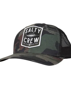 Salty Crew Fishing Apparel|Flies>Fishery Retro Trucker Hat Salty Camo