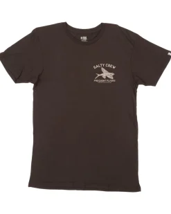 Salty Crew Short Sleeve Shirts Mens|Flies>Frequent Flyer Prem SS Tee Black