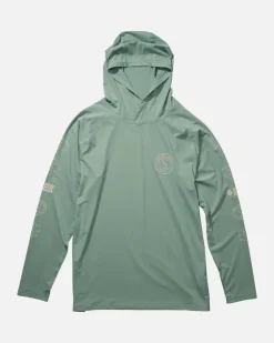 Salty Crew Long Sleeve Shirts Mens|Flies>Palomar Perforated Hood Mackerel