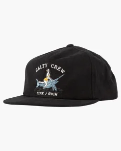 Salty Crew Fishing Apparel|Flies>Pinnacle Broadbill Corduroy 5 Panel Black