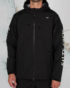 Salty Crew Jackets And Jumpers|Flies>PINNACLE JACKET BLACK