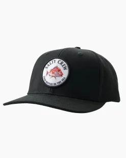 Salty Crew Hats And Headwear|Flies>Snap Attack 6 Panel Cap Black