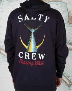 Salty Crew Jackets And Jumpers|Flies>Tailed Hood Fleece Jumper Navy