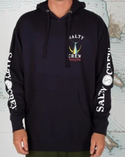 Salty Crew Jackets And Jumpers|Flies>Tailed Hood Fleece Jumper Navy
