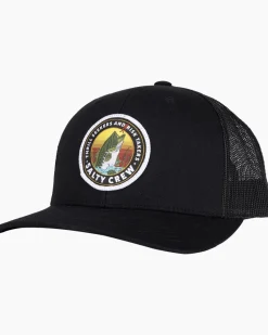 Salty Crew Hats And Headwear|Flies>Toads Retro Trucker Hat Black