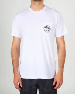 Salty Crew Short Sleeve Shirts Mens|Flies>Tuna Time Premium SS Tee White