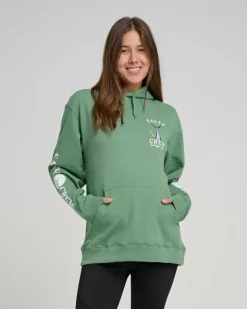 Women Salty Crew Long Sleeve Shirts Womens|Long Sleeve Shirts Mens>Womens Tailed Hoody Sage Green