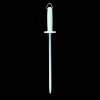 Sicut Sharpeners|Flies>Sharpening Steel 12inch Medium Cut White Handle