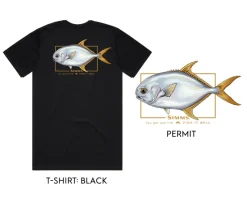 Simms Short Sleeve Shirts Mens|Flies>Artist Tee Permit Fish it Well
