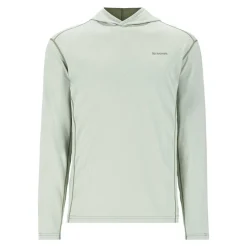 Simms Long Sleeve Shirts Mens|Flies>Bugstopper Hooded Sunshirt Aspen Heather