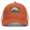 Simms Hats And Headwear|Flies>Double Haul Icon Trucker Cap Orange